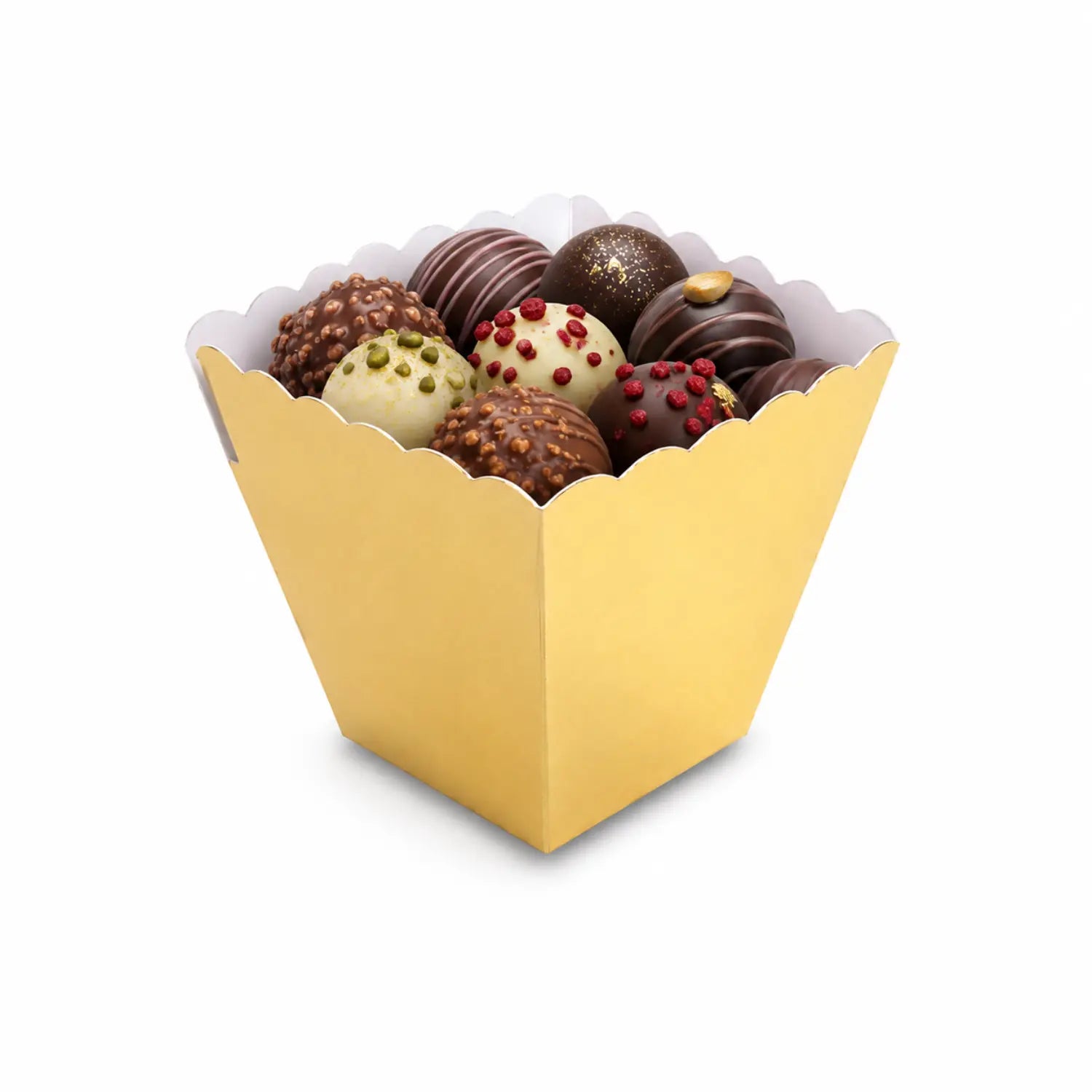 Mini Vasito Piramide para Dulces y Catering - 50 pzas