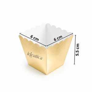 Mini Vasito Piramide para Dulces y Catering - 50 pzas