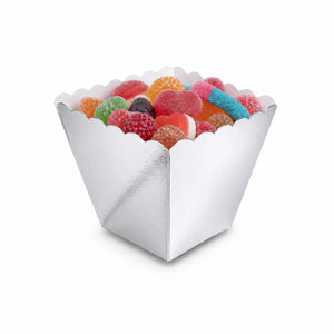 Mini Vasito Piramide para Dulces y Catering - 50 pzas