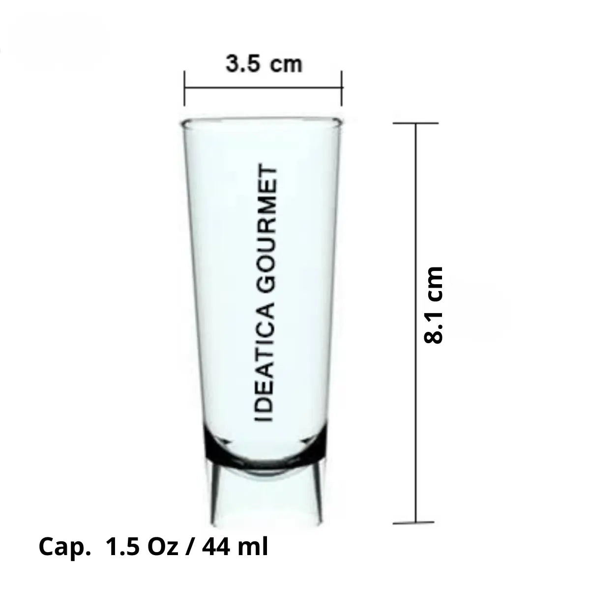 Vasito Tequilero o Caballito para Postres Re-utilizable Candy Bar Catering 1.5 Oz IA