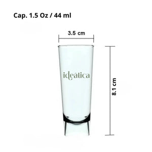 Vasito Tequilero o Caballito para Postres Re-utilizable Plastico Catering  - 1.5 Oz / 44 ml ( 15 Pzas / 105 Pzas ) IA