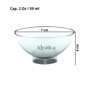 Vasito para Postres Cuenco Chico Re-utilizable Plastico Catering - 2 Oz / 59 ml ( 10 Pzas / 100 Pzas ) IA