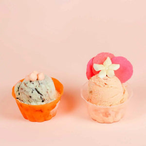 Vasito para Postres Helado Chico Biodegradable Re-utilizable Plastico Catering -3 OZ / 89 ml ( 65 pzas ) IA
