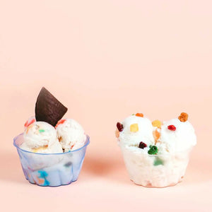 Vasito para Postres Helado Grande Biodegradable Re-utilizable Plastico Catering - 6 Oz / 177 ml ( 70 Pzas ) IA