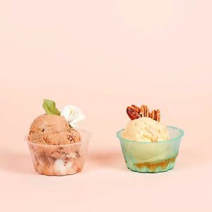 Vasito para Postres Helado Mediano Biodegradable Re-utilizable Plastico Catering - 5 Oz / 148 ml ( 65 Pzas ) IA