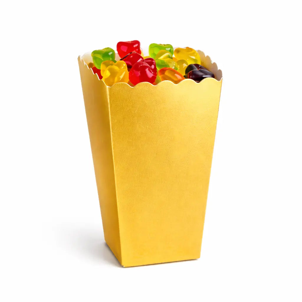 Vaso Caja para Palomitas Dulces de Carton Laminado Decoracion Catering 50 pzas RP