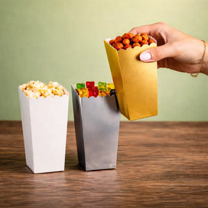 Vaso Caja para Palomitas Dulces de Carton Laminado Decoracion Catering 50 pzas RP