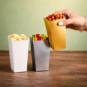 Vaso Caja para Palomitas Dulces de Carton Laminado Decoracion Catering 50 pzas RP