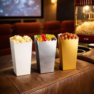 Vaso Caja para Palomitas Dulces de Carton Laminado Decoracion Catering 50 pzas RP