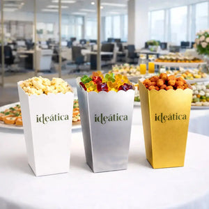 Vaso Caja para Palomitas Dulces de Carton Laminado Decoracion Catering 50 pzas RP