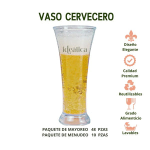 Vaso Cervecero para Postres Re-utilizable Candy Bar Catering 12 Oz IA