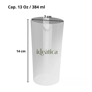 Vaso Cubero para Bebidas Re-utilizable Plastico Catering  - 13 Oz / 384 ml ( 14 Pzas / 70 Pzas ) IA
