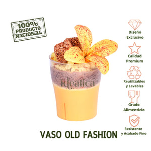 Vaso Old Fashion para Bebidas Re-utilizable Eventos Plastico Catering  - 10 Oz / 296 ml ( 20 Pzas / 100 Pzas )