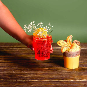 Vaso Old Fashion para Bebidas Re-utilizable Eventos Plastico Catering  - 10 Oz / 296 ml ( 20 Pzas / 100 Pzas ) IA