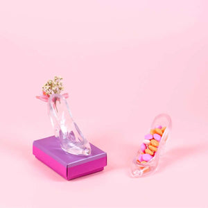 Zapatillas para Recuerdos Regalo y Decoracion Tipo Cenicienta Plastico 50 pzas IA