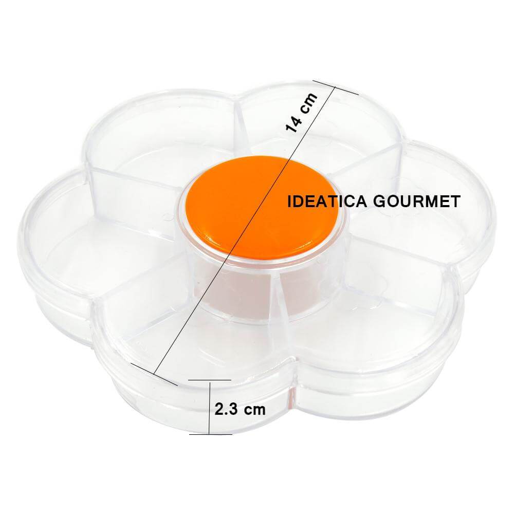 Caja Flor Acrilico Para Dulces, Regalo, Recuerdo y Decoracion 10 pzas IA