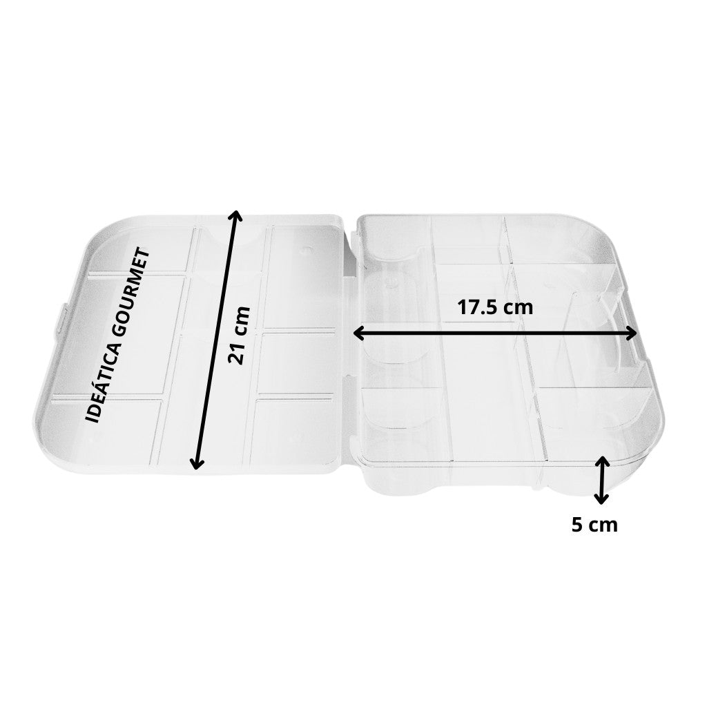 Caja Redonda Multiusos Divisoria para Sprinkles, Confitería o Bordado 1 pza IA