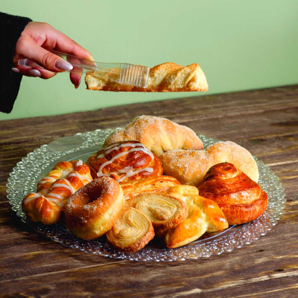 Charola Blonda Grande Para Pasteles, Canapes o Postres Re-utilizable Candy Bar Catering 50 pzas IA