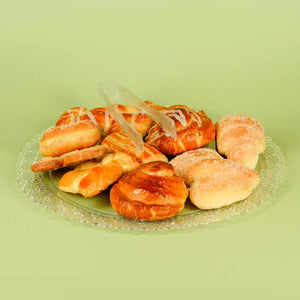 Charola Blonda Grande Para Pasteles, Canapes o Postres Re-utilizable Plastico Catering 50 pzas IA