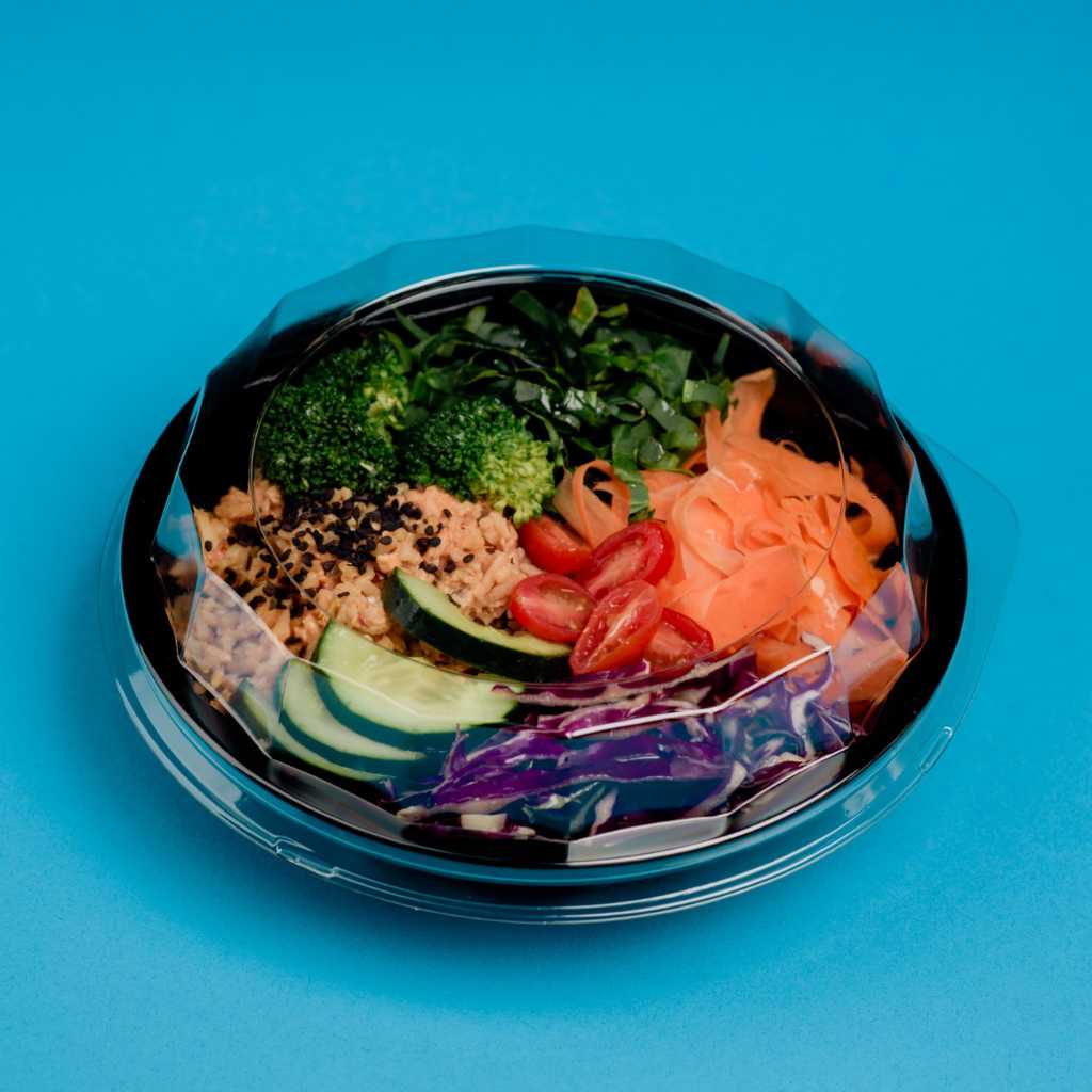 Contenedor con Tapa para Alimentos o Comida Plástico Redondo IN