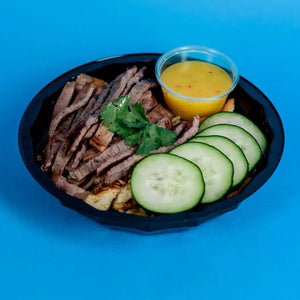 Contenedor con Tapa para Alimentos, Ensaladas o Comida Plastico Redondo  - ( 10 Pzas / 50 Pzas ) IN