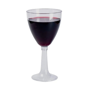 Copa Vino Catering Tallo Largo Re-utilizable Plastico Catering - 6 Oz / 177 ml ( 30 Pzas / 60 Pzas ) IA