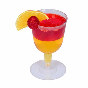 Copa Vino Corta para Postres y Bebidas Re-utilizable Plastico Catering - 5 Oz / 148 ml 60 Pzas PT