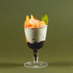 Copa Vino Corta para Postres y Bebidas Re-utilizable Plastico Catering - 5 Oz / 148 ml 60 Pzas PT