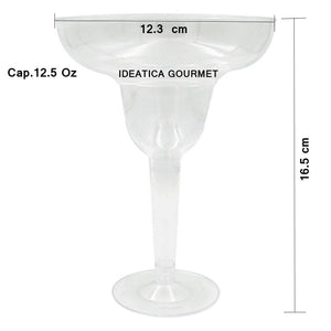 Copa para Bebidas o Postres Margarita Re-utilizable Candy Bar Catering 12.5 Oz 60 pzas PT