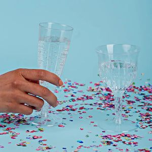 Copa para Postres Champagne Re-utilizable Plastico Catering - 4.5 Oz / 133 ml ( 6 Pzas / 60 Pzas ) IA
