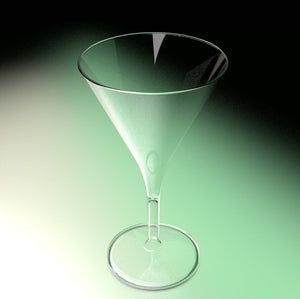 Copa para Postres o Bebidas Martini Frappe Re-utilizable Candy Bar Catering 7 Oz 60 pzas IA