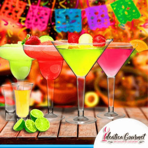 Copa para Postres o Bebidas Martini Re-utilizable Plastico Catering - 5.5 Oz / 163 ml ( 12 Pzas / 60 Pzas ) IA