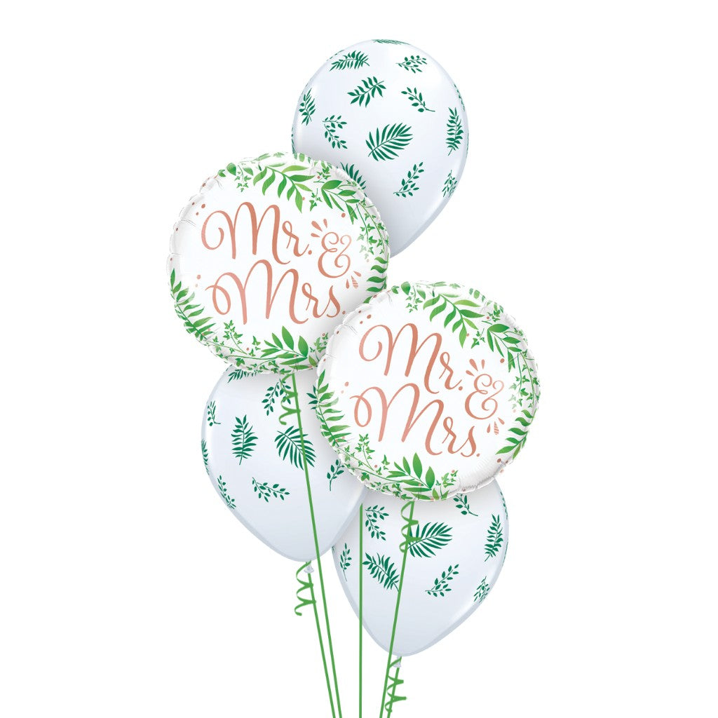 Globo Blanco 11" Vegetacion Tropical para Fiestas y Eventos 10 pzas QUALATEX