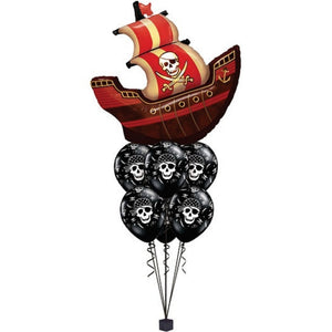 Globo Metálico de Barco Pirata Grande para Fiestas y Cumpleaños 40 / 102 cm 1 pza Ideática Gourmet