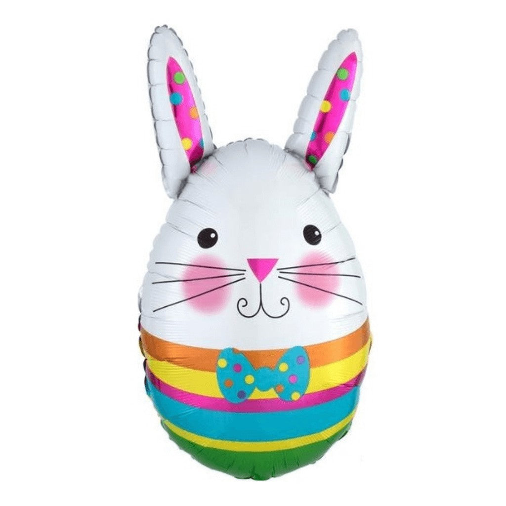 Globo Metálico de Conejo de Pascua para Fiestas y Cumpleaños 25/ 64 cm 1 pza Ideática Gourmet