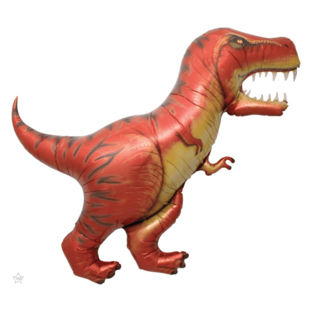 Globo Metálico de Dinosaurio T-Rex Grande para Fiestas y Cumpleaños 47/ 119 cm 1 pza Ideática Gourmet