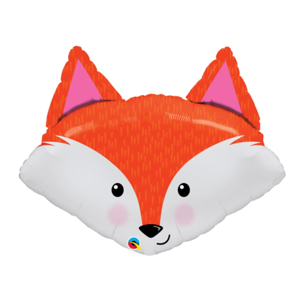 Globo Metálico de Fabuloso Zorro Grande para Fiestas y Cumpleaños 33 / 84 cm 1 pza Ideática Gourmet