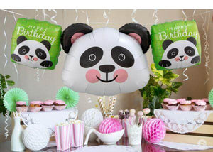 Globo Metálico de Panda Precioso Grande para Fiestas y Cumpleaños 31 / 79 cm 1 pza Ideática Gourmet