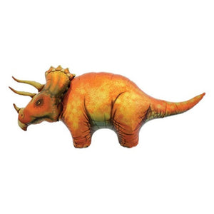 Globo Metalico de Triceratops para Fiestas y Cumpleaños 1 pza QUALATEX
