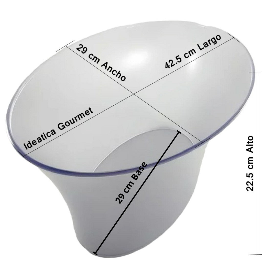 Hielera Grande para Botellas Acrilico Eventos y Catering IA