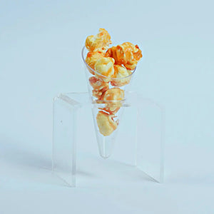 Juego de Porta-Conos Postres Individuales de Acrilico Catering 6 pzas IA