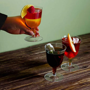 Mini Copa para Bebidas o Postres Tulipan Re-utilizable Plastico Catering - 5 Oz / 148 ml 60 Pzas PT