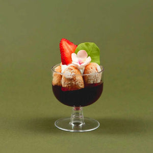 Mini Copa para Postres Brandy Re-utilizable Plastico Catering - 2.5 Oz / 74 ml ( 20 Pzas / 100 Pzas ) IA