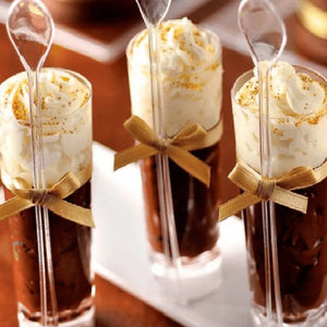 Mini Cucharita para Postres Re-utilizable Plastico Catering 200 pzas IA
