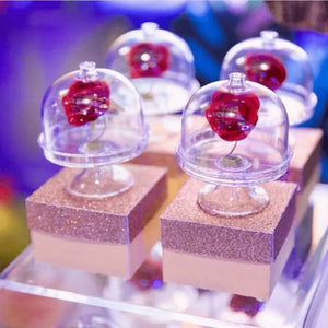 Mini Pedestal Cupula para Mini Cupcakes y Postres Re-utilizable Plastico Catering -  ( 20 Pzas / 100 Pzas ) IA