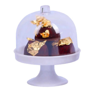 Mini Pedestal Cupula para Mini Cupcakes y Postres Re-utilizable Plastico Catering -  ( 20 Pzas / 100 Pzas ) IA