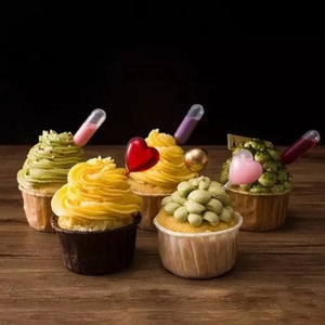 Pipetas Clasica Tubo Para Postres Cupcakes Catering Plastico  100 pzas CHINA