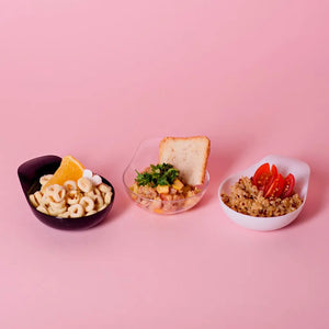 Platito Oreja para Canapes o Postres Re-utilizable Plastico Catering -  ( 20 Pzas / 100 Pzas ) IA