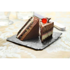 Plato Pizarra para Canapes o Postres Re-utilizable Plastico Catering - ( 10 Pzas / 50 Pzas ) IA