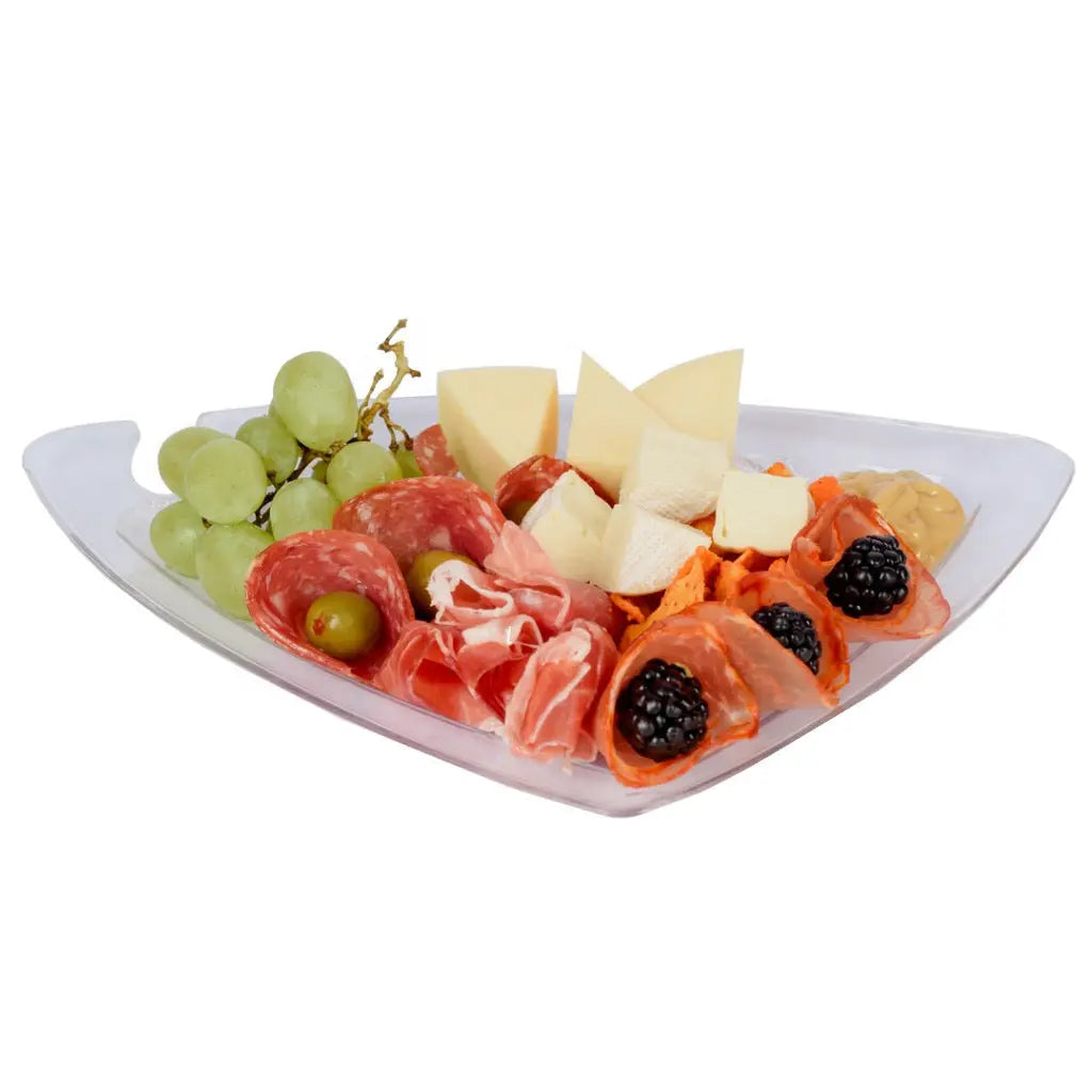 Plato Triangulo para Comida o Postres Re-utilizable Candy Bar Catering IA